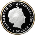 Монета 1 доллар 2008 90 лет окончанию Первой мировой войны Австралия