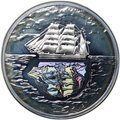 Монета 10 злотых 2007 Конрад Коженёвский 150 лет со дня рождения Корабль Польша