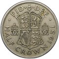 Монета 1/2 кроны 1951 Великобритания