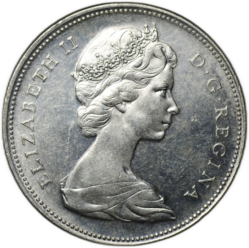 Монета 1 доллар 1966 Канада