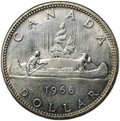 Монета 1 доллар 1966 Канада