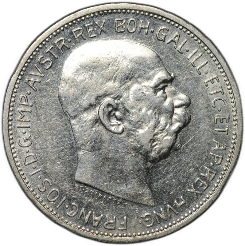 Монета 2 кроны 1913 Австрия