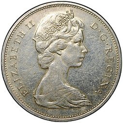 фото для Монета 1 доллар 1965 Канада Аверс