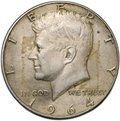 Монета 50 центов (1/2 доллара) 1964 США