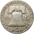 Монета 50 центов (1/2 доллара) 1951 Франклин США