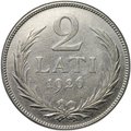 Монета 2 лата 1926 Латвия