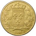 Монета 20 франков 1818 А Франция