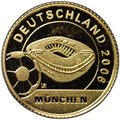 Монета 10 долларов 2004 Чемпионат мира по футболу Германия 2006 Мюнхен Либерия