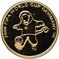 Монета 20 франков 2006 Чемпионат мира по футболу Германия FIFA Конго