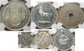 Набор 1 пенни, 3, 6, пенсов, 1, 2 шиллинга, 1/2 кроны 1937 PROOF Южная Родезия слабы NGC PF 63-66 6 монет