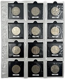 фото для Полный комплект (набор) 1 рубль 1961 - 1991 годов СССР 29 монет Аверс