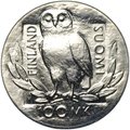 Монета 100 марок 1990 Университет Хельсинки Финляндия
