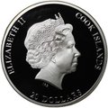 Монета 20 долларов 2011 Шедевры Искусства Поклонение пастухов Шарль Лебрен Острова Кука