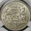 Монета 2 лата 1925 Латвия слаб CPRC MS 64
