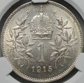 Монета 1 крона 1915 Австрия слаб CPRC MS 63