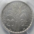 Монета 20 сантимов (центов) 1939 пробные Essai Французский Индокитай слаб PCGS SP 64