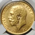 Монета 1 соверен (фунт) 1913 Великобритания слаб CPRC MS 62