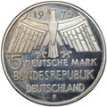 Монета 5 марок 1975 F Европейский год охраны памятников Германия ФРГ