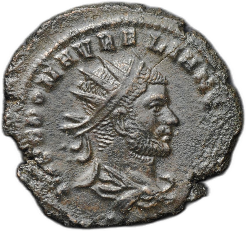Монета Антониниан 268-270 Клавдий II Готский Фортуна Римская Империя