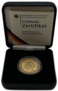 Монета 100 евро 2002 J Введение евро Германия