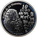 Монета 10 евро 2017 Год Петуха Франция