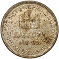 Монета 10 лит 1938 20 лет республике Президент Сметона Литва