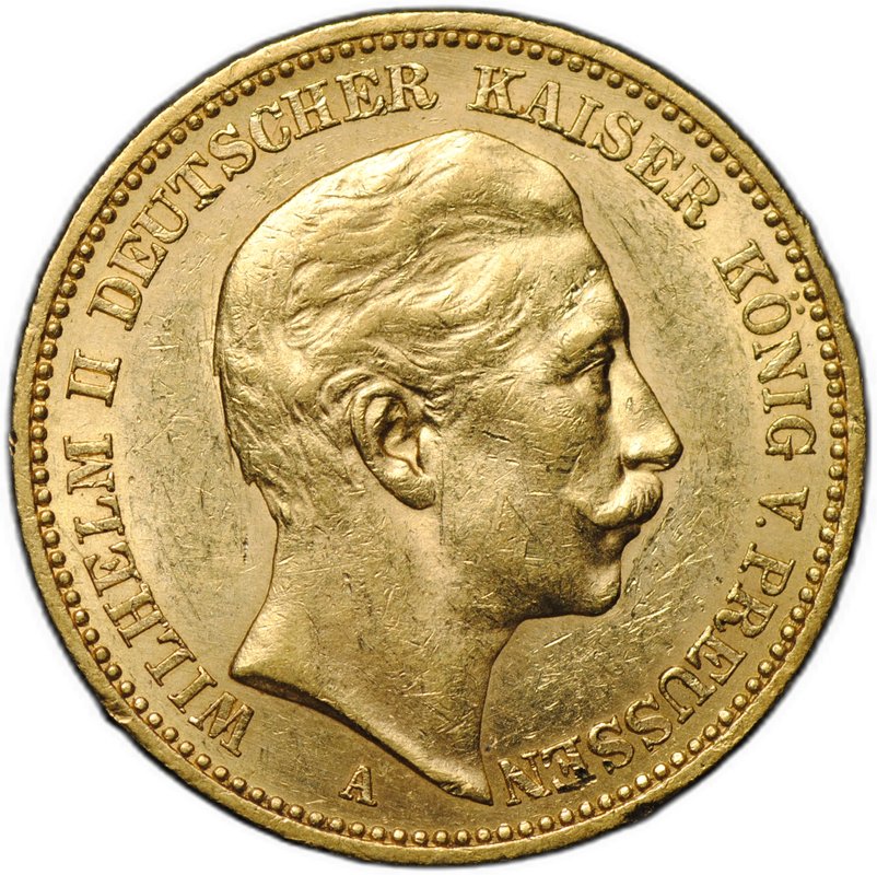 Монета 20 марок 1901 А Пруссия Германия