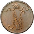Монета 1 пенни 1911 Русская Финляндия