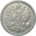 Монета 50 пенни 1908 L Русская Финляндия