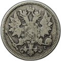Монета 25 пенни 1891 L Русская Финляндия