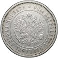 Монета 1 марка 1874 S Русская Финляндия