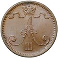 Монета 1 пенни 1892 Русская Финляндия