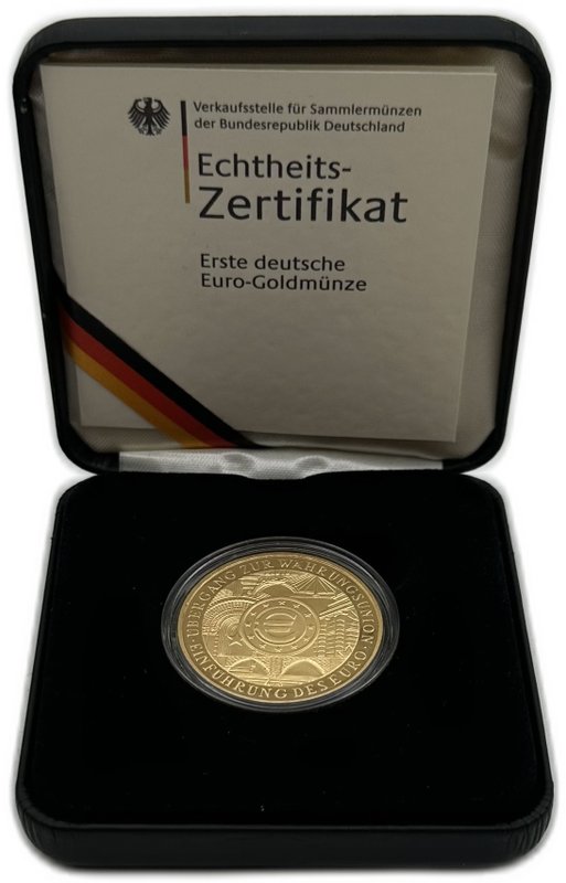 Монета 200 евро 2002 G Введение евро Германия