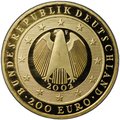 Монета 200 евро 2002 F Введение евро Германия