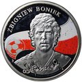 Монета 100 драм 2009 Збигнев Бонек - Короли Футбола Армения