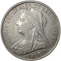 Монета 1 крона 1900 LXIV Великобритания