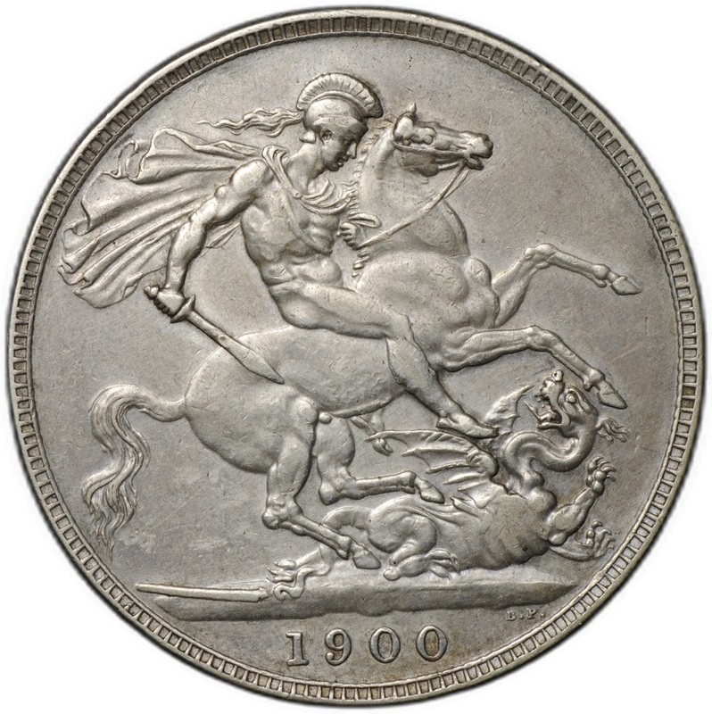 Монета 1 крона 1900 LXIV Великобритания