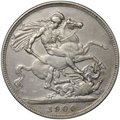 Монета 1 крона 1900 LXIV Великобритания