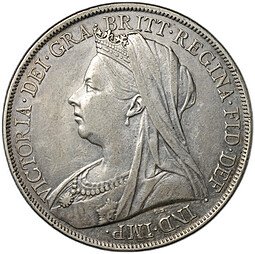 фото для Монета 1 крона 1900 LXIV Великобритания Аверс