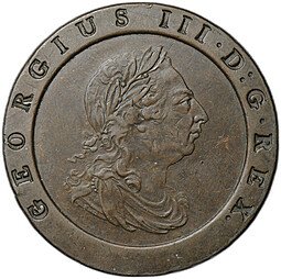 фото для Монета 2 пенса 1797 Великобритания Аверс