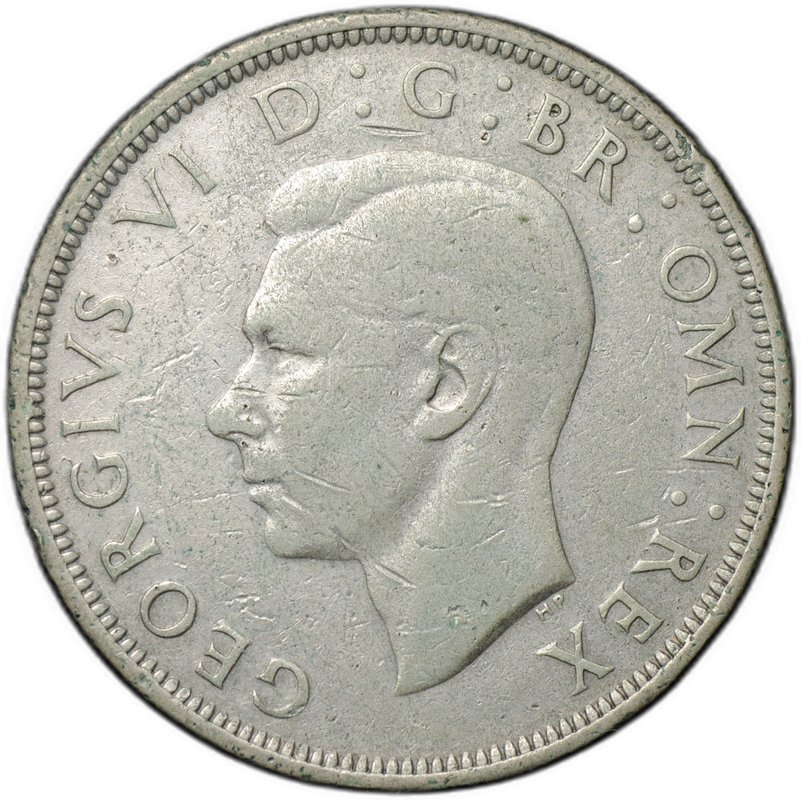 Монета 1/2 кроны 1941 Великобритания