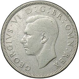 фото для Монета 1/2 кроны 1941 Великобритания Аверс