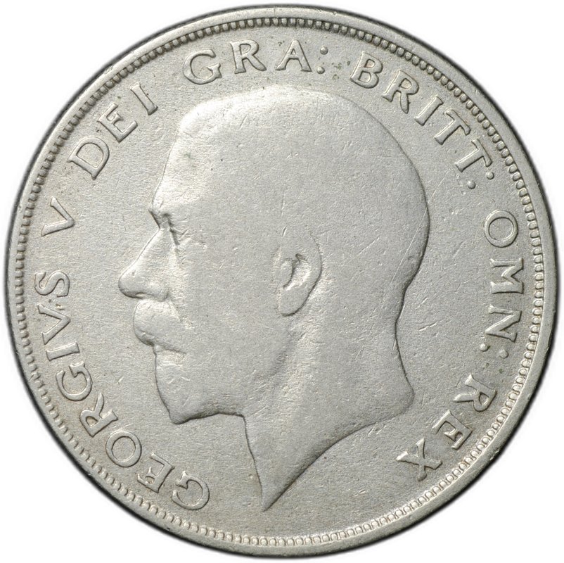Монета 1/2 кроны 1920 Великобритания
