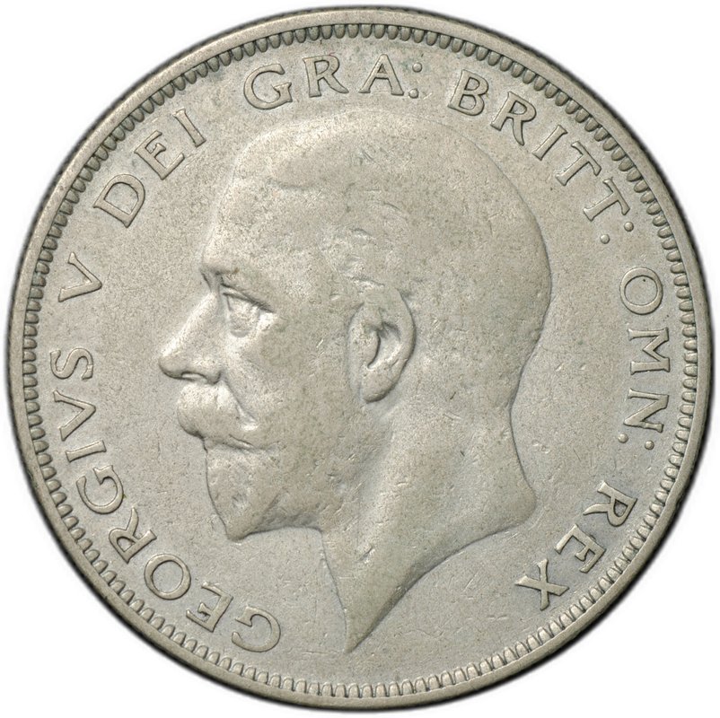 Монета 1/2 кроны 1935 Великобритания