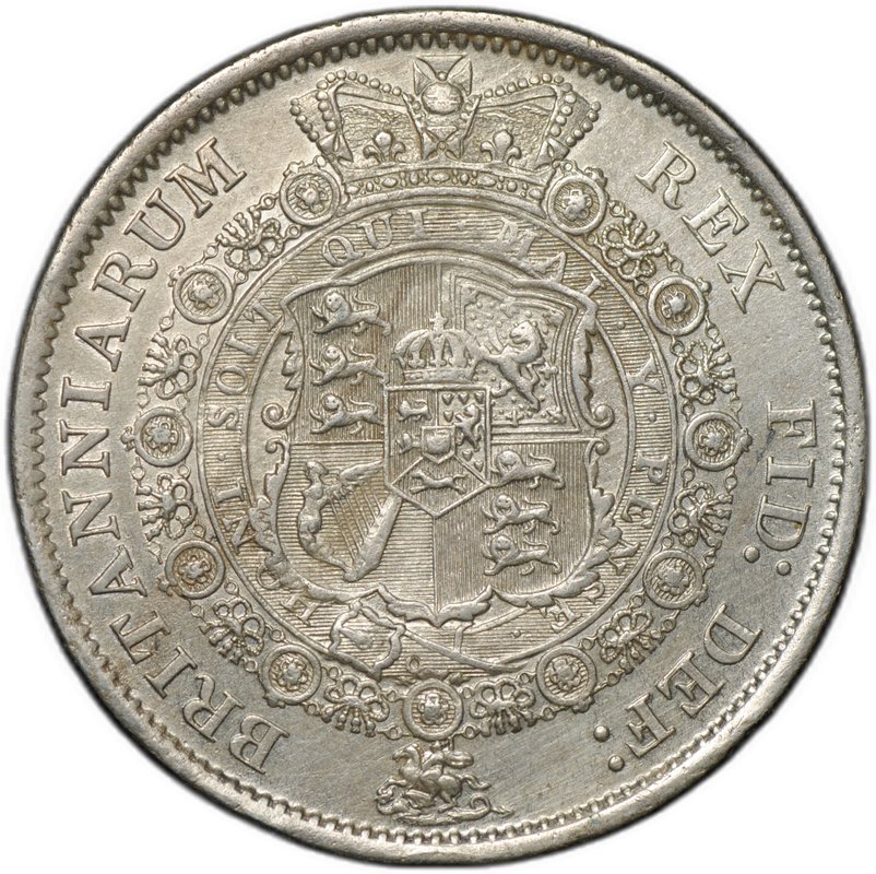 Монета 1/2 кроны 1816 Великобритания