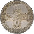 Монета 1/2 кроны 1700 DVODECIMO Англия