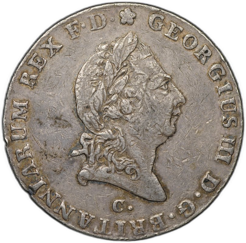 Монета 2/3 талера 1814 C Георг III Ганновер