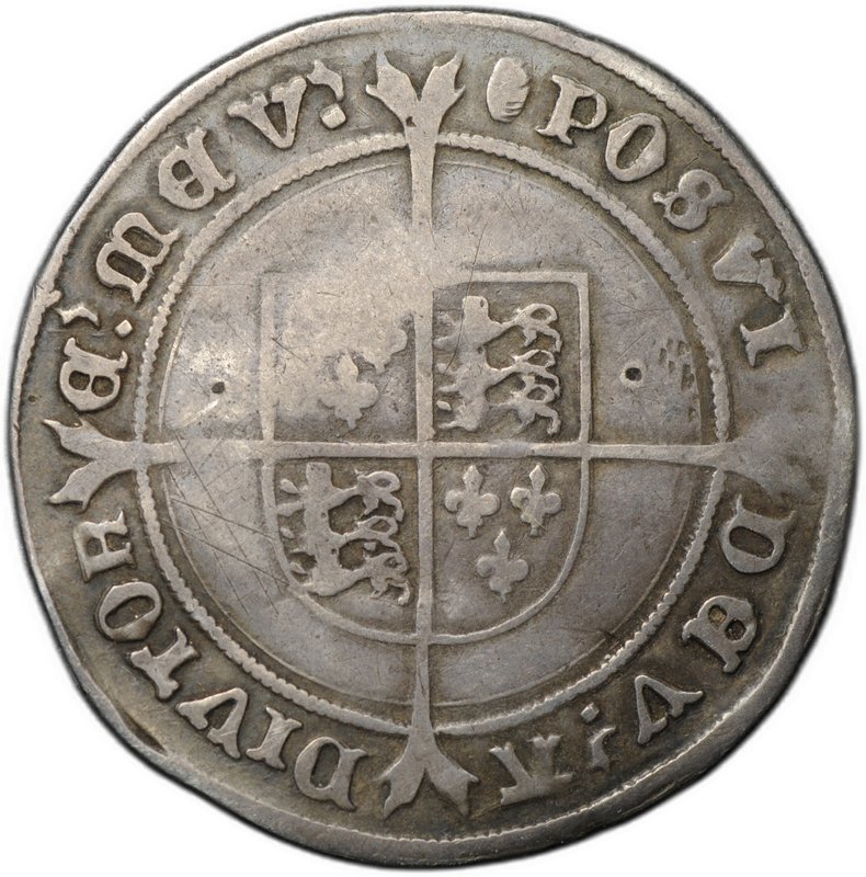 Монета 1 шиллинг 1551-1553 Эдуард VI Англия 
