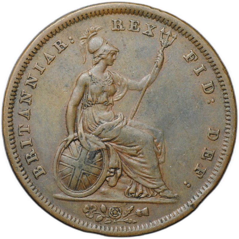 Монета 1 пенни 1826 Великобритания