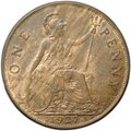 Монета 1 пенни 1927 Великобритания